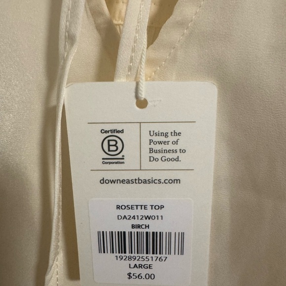 DownEast Rosette Top - L / Birch - Picture 3 of 3